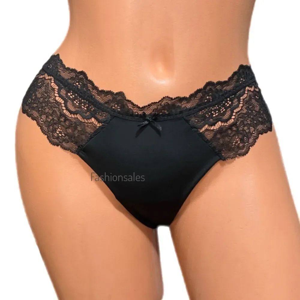 Victorias Secret Dream Angels Supersoft Satiny Thong panty Black Medium